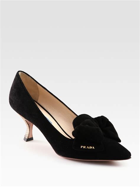 prada pumps with bow|prada women's pumps.